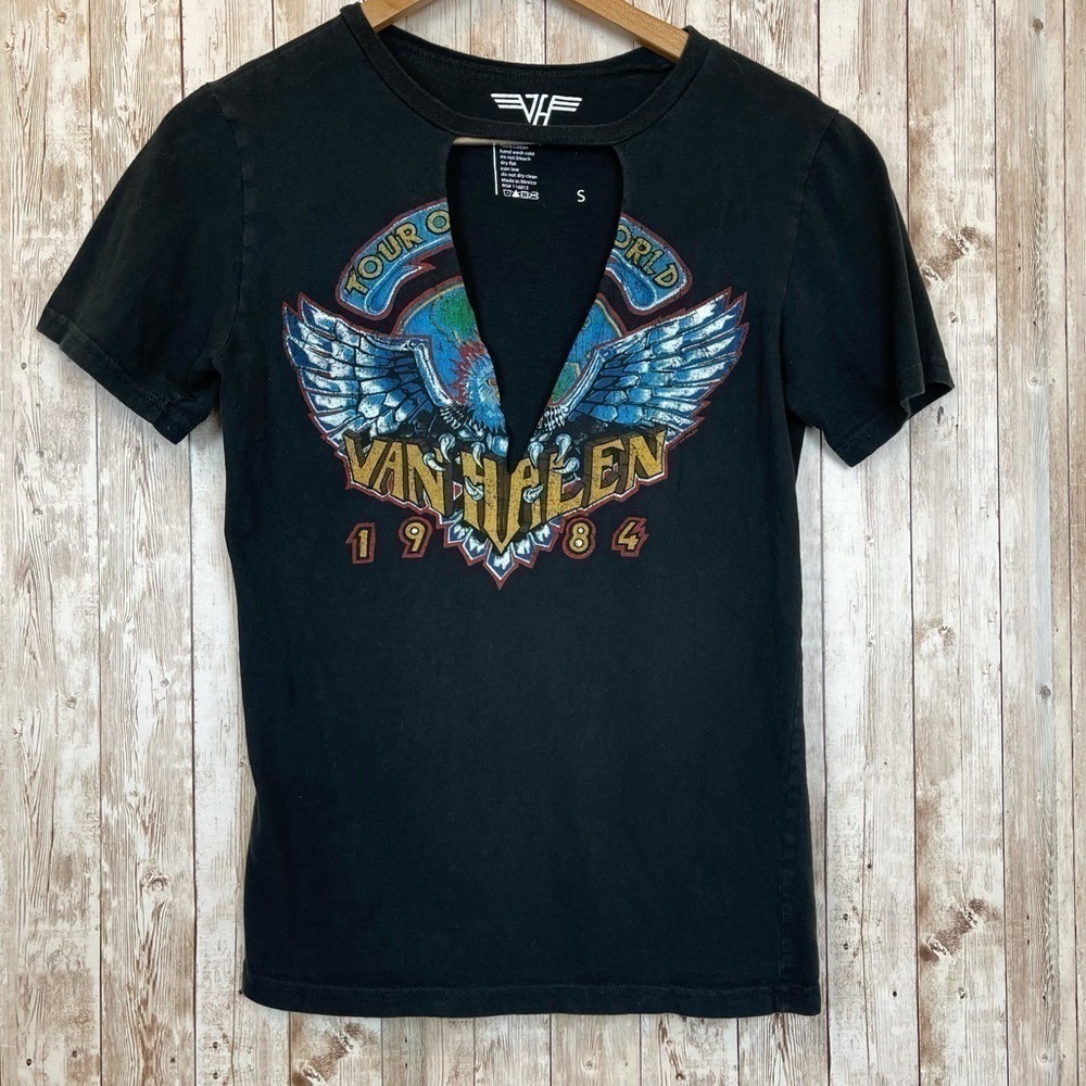 Van Halen 1984 Concert Short Sleeve Top Size Small